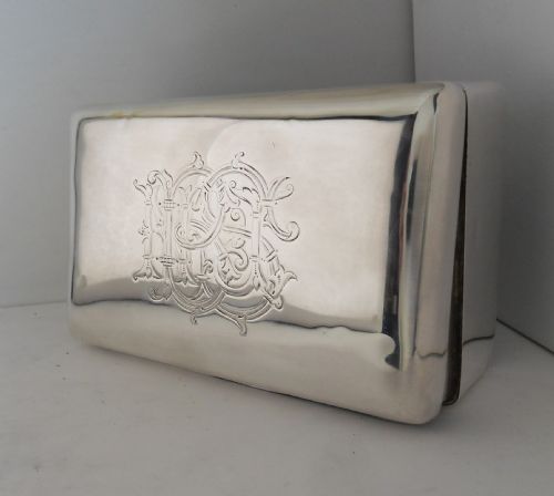 FINE VICTORIAN SILVER BOX LONDON 1895 - ADDITIONAL PHOTO 9