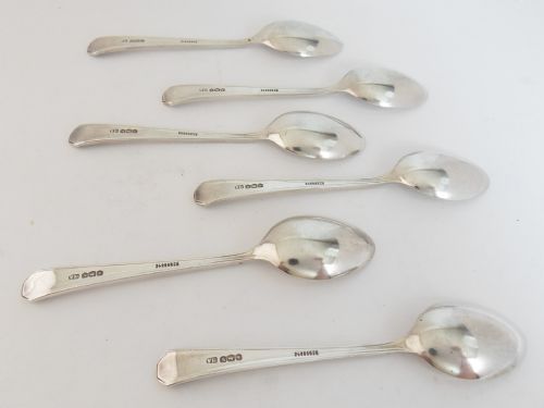 CASED SET SILVER TEASPOONS SHEFFIELD 1938 - ADDITIONAL PHOTO 2