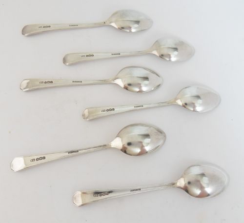 CASED SET SILVER TEASPOONS SHEFFIELD 1938 - ADDITIONAL PHOTO 3
