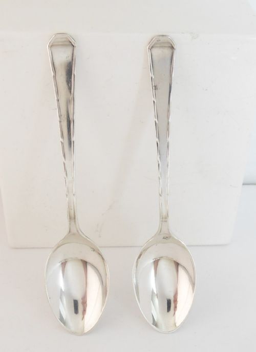 CASED SET SILVER TEASPOONS SHEFFIELD 1938 - ADDITIONAL PHOTO 5