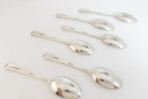 CASED SET SILVER TEASPOONS SHEFFIELD 1938 - ADDITIONAL PHOTO 6