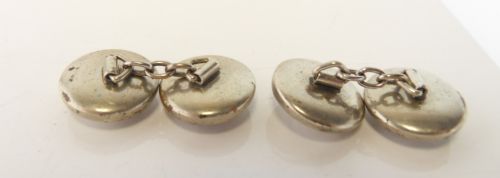 1930'S CABOCHON GLASS CUFFLINKS FEATURING SCOTTIE DOGS - ADDITIONAL PHOTO 2