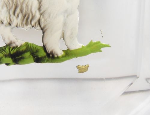 ART DECO TERRIER DOG DISH BY HEINRICH HOFFMAN WITH BUTTERFLY - ADDITIONAL PHOTO 4