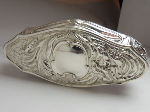 ART NOUVEAU SILVER TRINKET BOX BIRMINGHAM 1904 - ADDITIONAL PHOTO 3