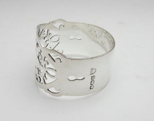 PRETTY SILVER NAPKIN RING SHEFFIELD 1944 - ADDITIONAL PHOTO 4