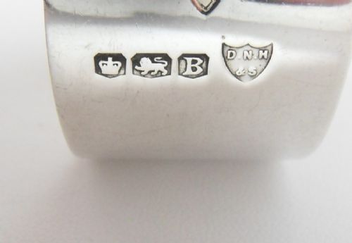 PRETTY SILVER NAPKIN RING SHEFFIELD 1944 - ADDITIONAL PHOTO 6