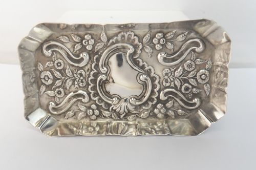 PRETTY VICTORIAN SILVER PIN TRAY LONDON 1900 - ADDITIONAL PHOTO 1