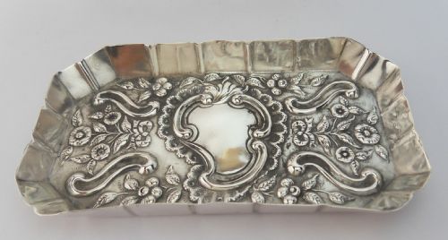 PRETTY VICTORIAN SILVER PIN TRAY LONDON 1900 - ADDITIONAL PHOTO 6