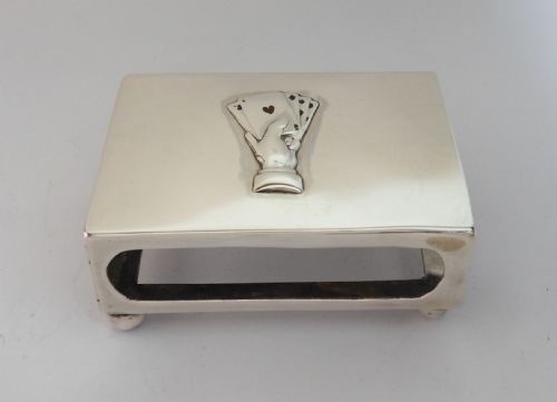 rare silver match box cover birmingham 1907 - CATEGORY: ANTIQUE SILVER - DATED EDWARDIAN