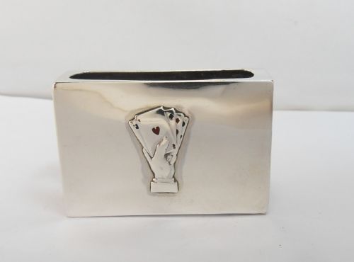 RARE SILVER MATCH BOX COVER BIRMINGHAM 1907 - ADDITIONAL PHOTO 1