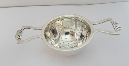 SILVER TEA STRAINER STAND BIRMINGHAM 1938 - ADDITIONAL PHOTO 3
