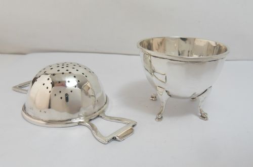 SILVER TEA STRAINER STAND BIRMINGHAM 1938 - ADDITIONAL PHOTO 7