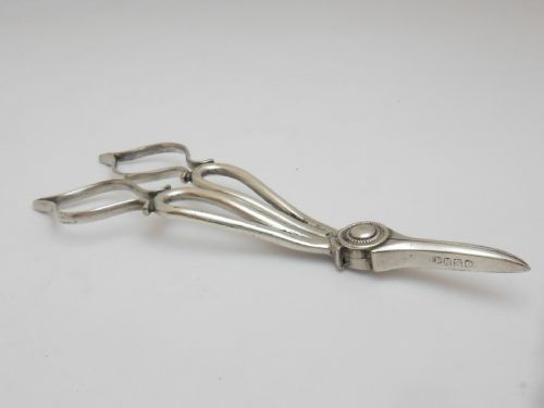PRETTY SILVER PLATED VICTORIAN GRAPE SCISSORS - ADDITIONAL PHOTO 1