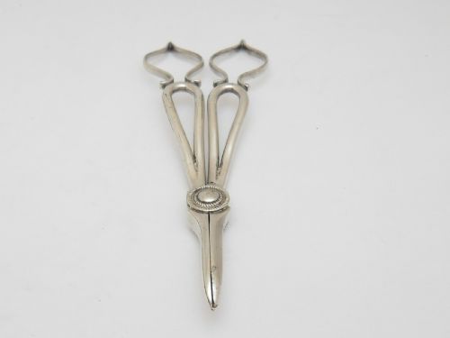PRETTY SILVER PLATED VICTORIAN GRAPE SCISSORS - ADDITIONAL PHOTO 4