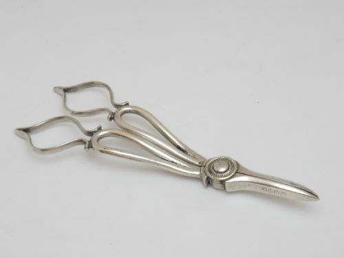 PRETTY SILVER PLATED VICTORIAN GRAPE SCISSORS - ADDITIONAL PHOTO 6