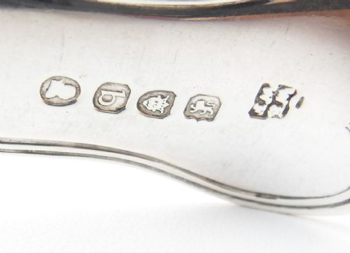 MATCHED SET OF 6 SILVER TABLESPOONS DATED 1817 1823 1835 - ADDITIONAL PHOTO 9