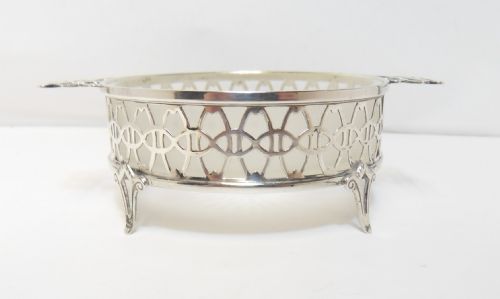 SILVER GLASS BUTTER CAVIAR DISH BIRMINGHAM 1927 - ADDITIONAL PHOTO 1