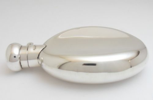 FINE VICTORIAN SILVER HIP FLASK BIRMINGHAM 1897 - ADDITIONAL PHOTO 1
