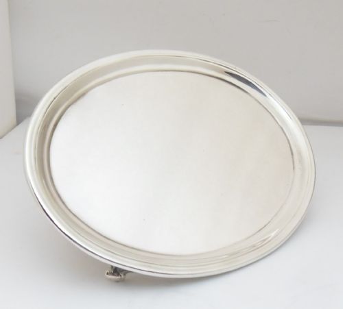 silver card tray by theodore rossi london 1927 - CATEGORY: ANTIQUE SILVER - DATED 1930
