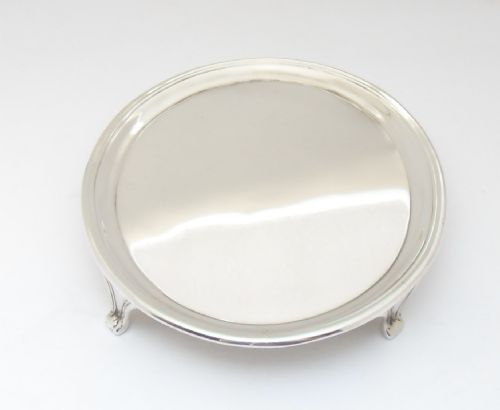 SILVER CARD TRAY BY THEODORE ROSSI LONDON 1927 - ADDITIONAL PHOTO 4