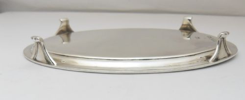 SILVER CARD TRAY BY THEODORE ROSSI LONDON 1927 - ADDITIONAL PHOTO 6