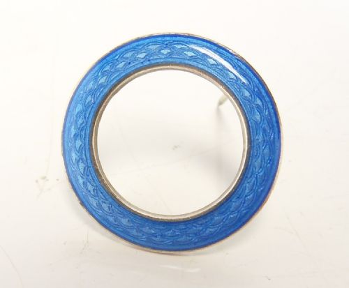 vintage silver enamelled brooch by marius hammer - CATEGORY: ANTIQUE SILVER - DATED 1920