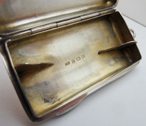 SILVER SNUFF BOX CHEROOT HOLDER CASE BIRMINGHAM 1902 - ADDITIONAL PHOTO 5