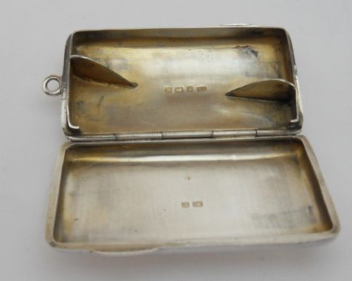 SILVER SNUFF BOX CHEROOT HOLDER CASE BIRMINGHAM 1902 - ADDITIONAL PHOTO 7