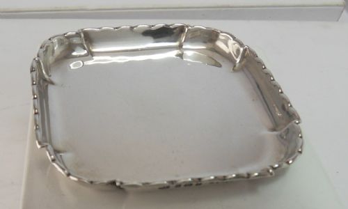 neat english silver pin tray dish london 1935 - CATEGORY: ANTIQUE SILVER - DATED 1940