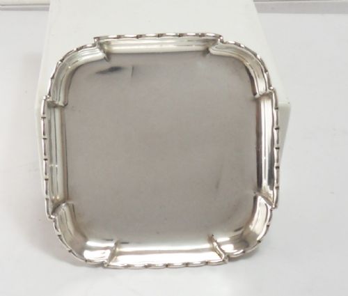 NEAT ENGLISH SILVER PIN TRAY DISH LONDON 1935 - ADDITIONAL PHOTO 2