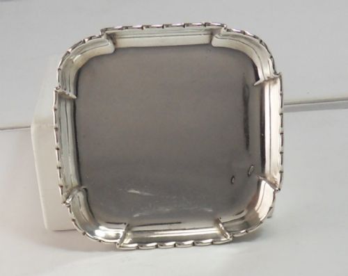 NEAT ENGLISH SILVER PIN TRAY DISH LONDON 1935 - ADDITIONAL PHOTO 7