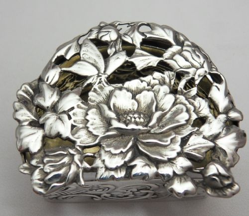 RARE SILVER POTPOURRI BOX LONDON 1906 - ADDITIONAL PHOTO 6