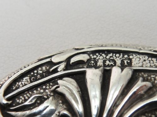 STUNNING FLORAL DESIGN CHATELAINE MIRROR BIRMINGHAM 1916 - ADDITIONAL PHOTO 3