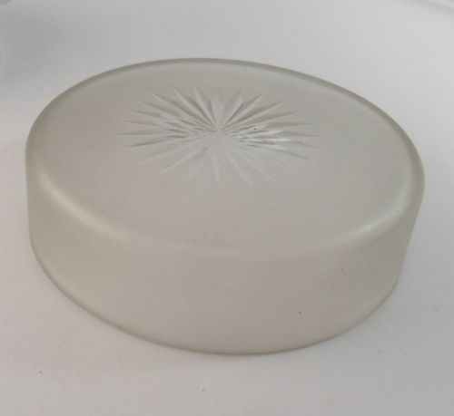 SUPERB SILVER GLASS BUTTER CAVIAR DISH LONDON 1917 - ADDITIONAL PHOTO 6