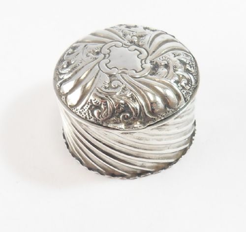 victorian silver box birmingham 1892 - CATEGORY: ANTIQUE SILVER - DATED VICTORIAN
