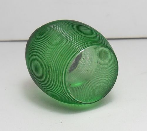 RARE GREEN GLASS MATCH STRIKER SILVER RIM LONDON 1901 - ADDITIONAL PHOTO 2