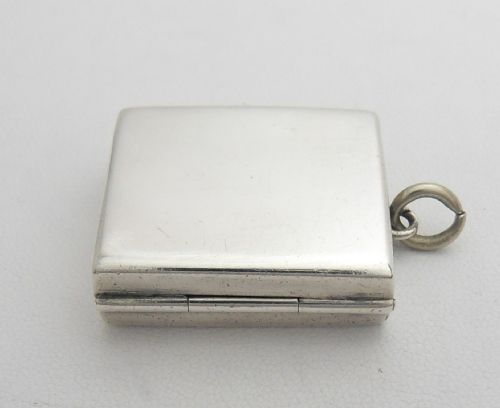 SPRING LOADED SILVER STAMP CASE BIRMINGHAM 1901 - ADDITIONAL PHOTO 5