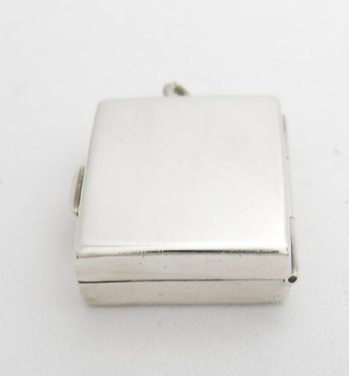 SPRING LOADED SILVER STAMP CASE BIRMINGHAM 1901 - ADDITIONAL PHOTO 6