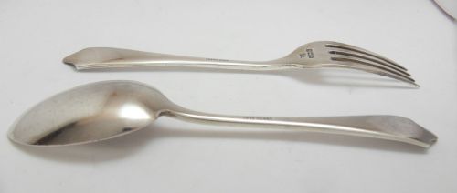 CASED SPOON FORK SILVER CHRISTENING SET BIRMINGHAM 1941 - ADDITIONAL PHOTO 4
