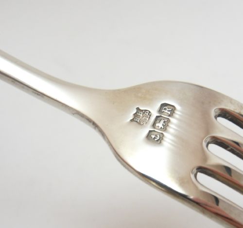 CASED SPOON FORK SILVER CHRISTENING SET BIRMINGHAM 1941 - ADDITIONAL PHOTO 5