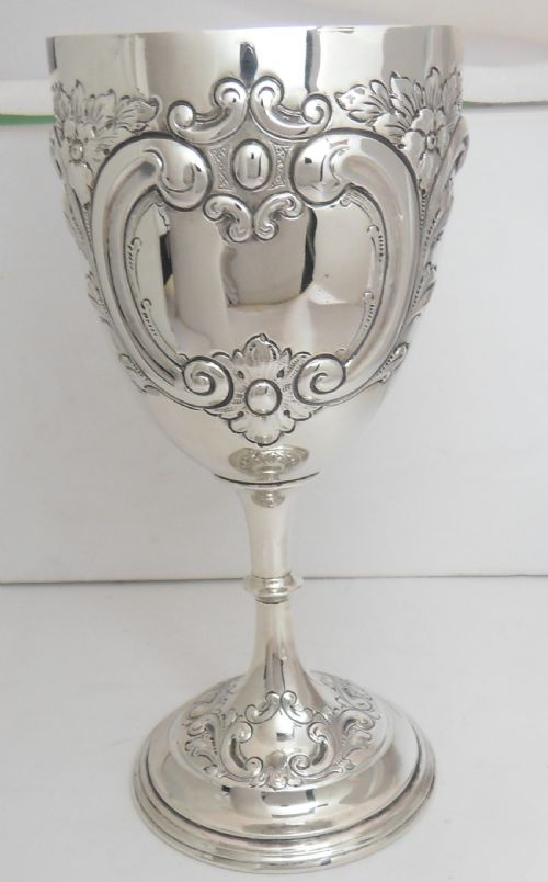 EDWARDIAN SILVER CHALICE GOBLET BIRMINGHAM 1903 - ADDITIONAL PHOTO 1