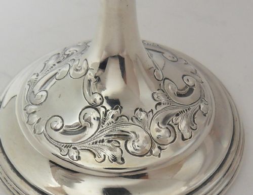 EDWARDIAN SILVER CHALICE GOBLET BIRMINGHAM 1903 - ADDITIONAL PHOTO 5