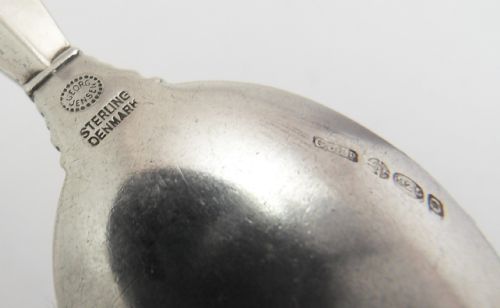 VINTAGE SILVER GEORG JENSEN CADDY SPOON DENMARK 1951 - ADDITIONAL PHOTO 3