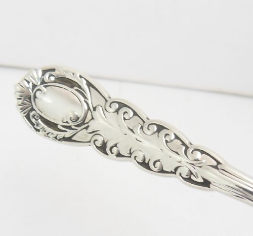 ORNATE SILVER SIFTER SPOON LONDON 1911 - ADDITIONAL PHOTO 7