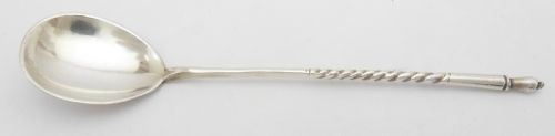 SET OF 12 RUSSIAN IMPERIAL SILVER SPOONS MARKED 1892 - ADDITIONAL PHOTO 9