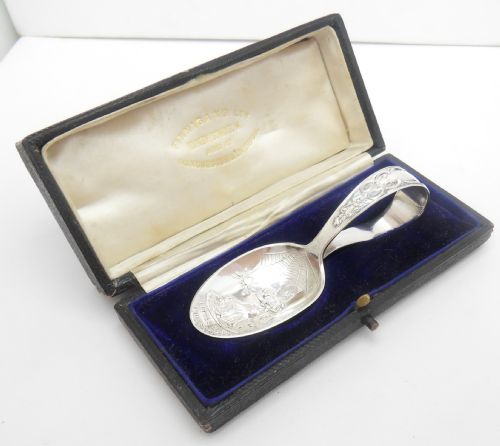 CASED SILVER' LITTLE MISS MUFFETT' SPOON BIRMINGHAM 1904 - ADDITIONAL PHOTO 1