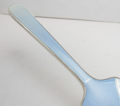 SILVER GUILLOCHE ENAMEL MIRROR BIRMINGHAM 1939 - ADDITIONAL PHOTO 7