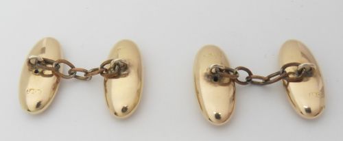 EXQUISITE VICTORIAN 10CT GOLD CUFFLINKS - ADDITIONAL PHOTO 2
