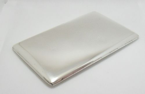 fine silver cigarette case birmingham 1910 - CATEGORY: ANTIQUE SILVER - DATED 1910