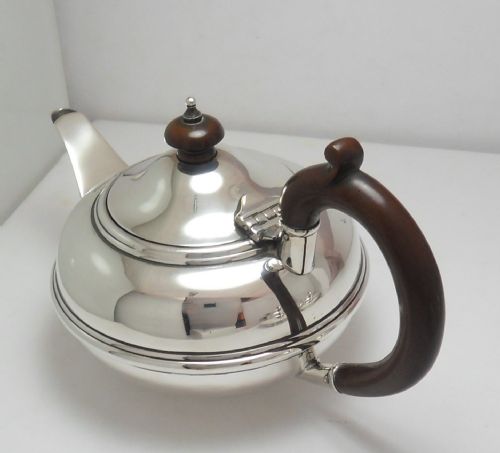 FINE SILVER ART DECO 3PIECE TEA SET LONDON 1922 - ADDITIONAL PHOTO 10
